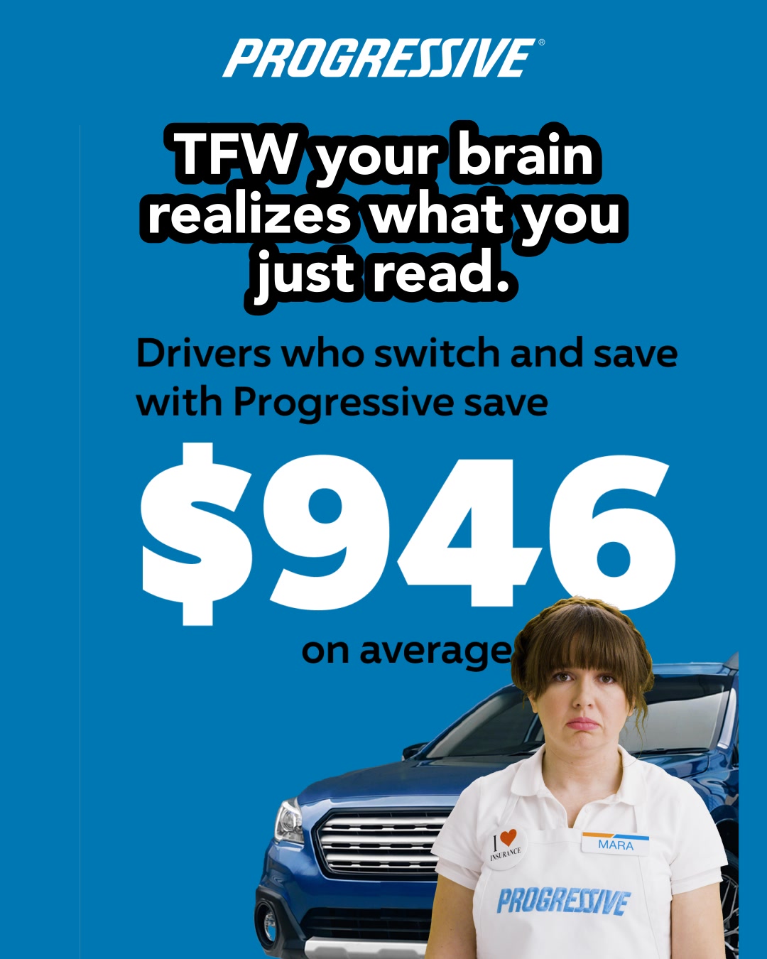 You read that right: Drivers who switch and save with Progressive save ...