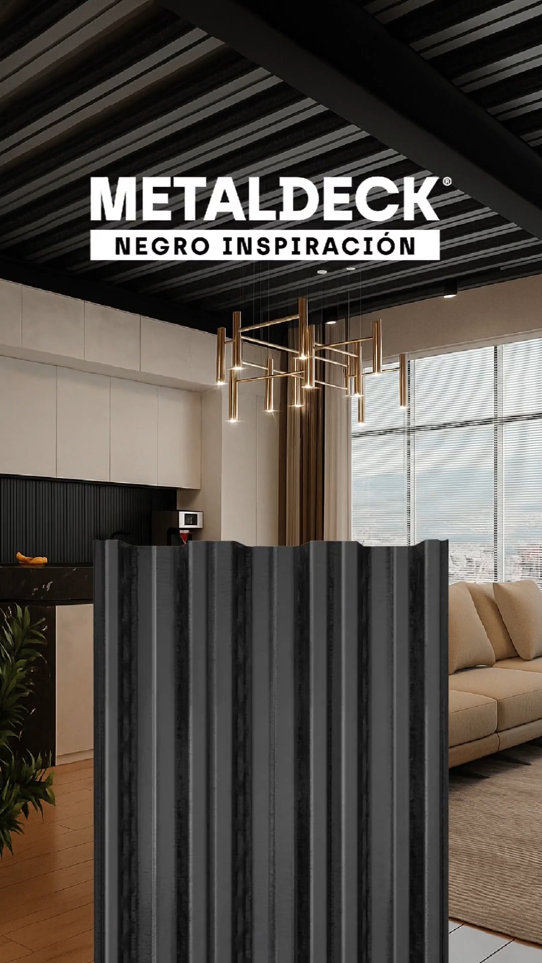¿Buscas un entrepiso con estilo y resistencia? Con Metaldeck Negro ...