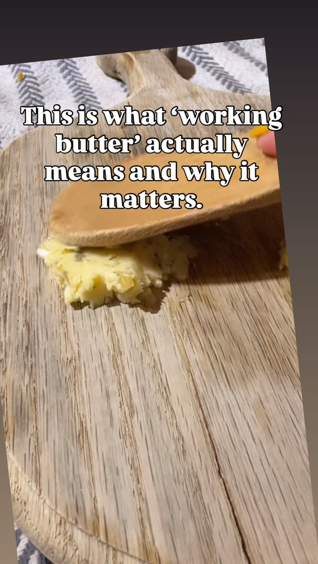 Everyone asked what “working butter” means. It’s the rhythm of turning ...