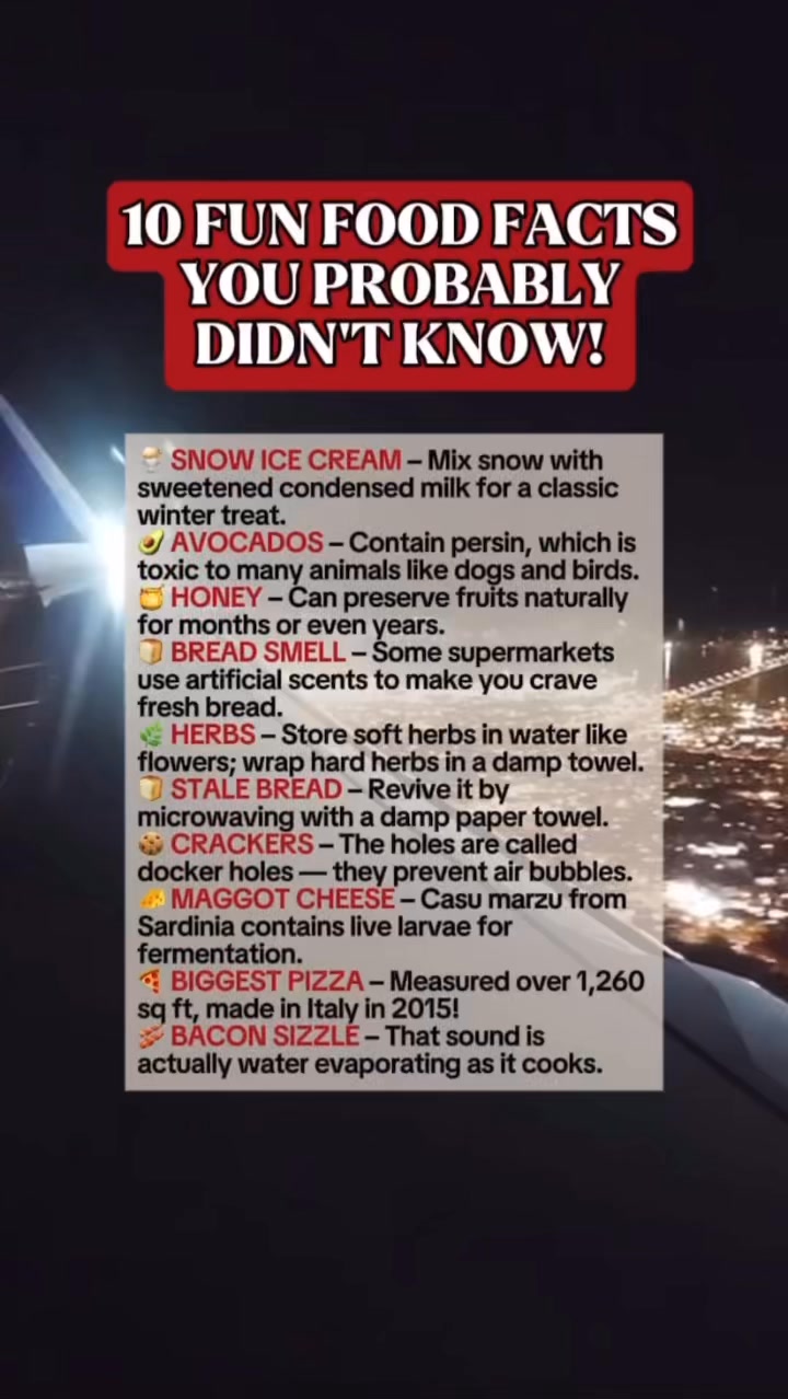 10 Fun Food Facts You Probably Didn’t Know! #KitchenHacks #fblifestyle ...