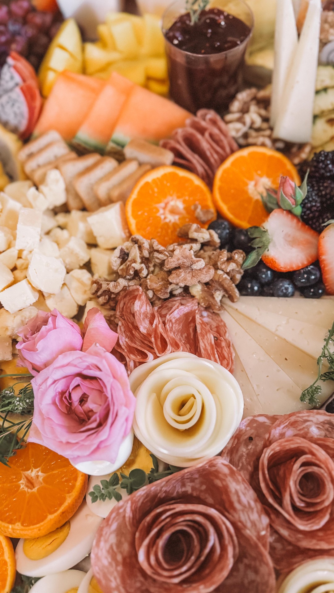 Just a little mini bridal brunch graze before coming back a few hours ...
