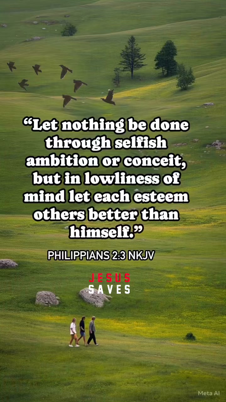 🪴 “Let nothing be done through selfish ambition or conceit, but in ...
