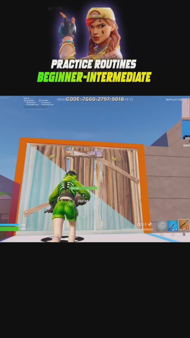 PRACTICE ROUTINES FOR BEGINNERS- INTERMEDIATE LEVEL🚸 #fortnitemap # ...