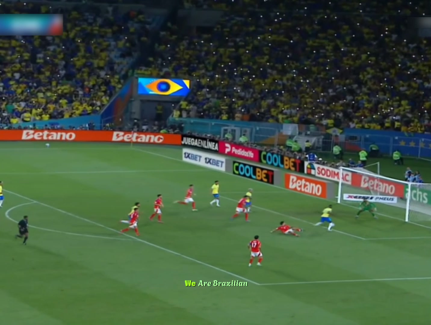 Brazil won against Chile (3-0) Thanks for giving us a beautiful match ...