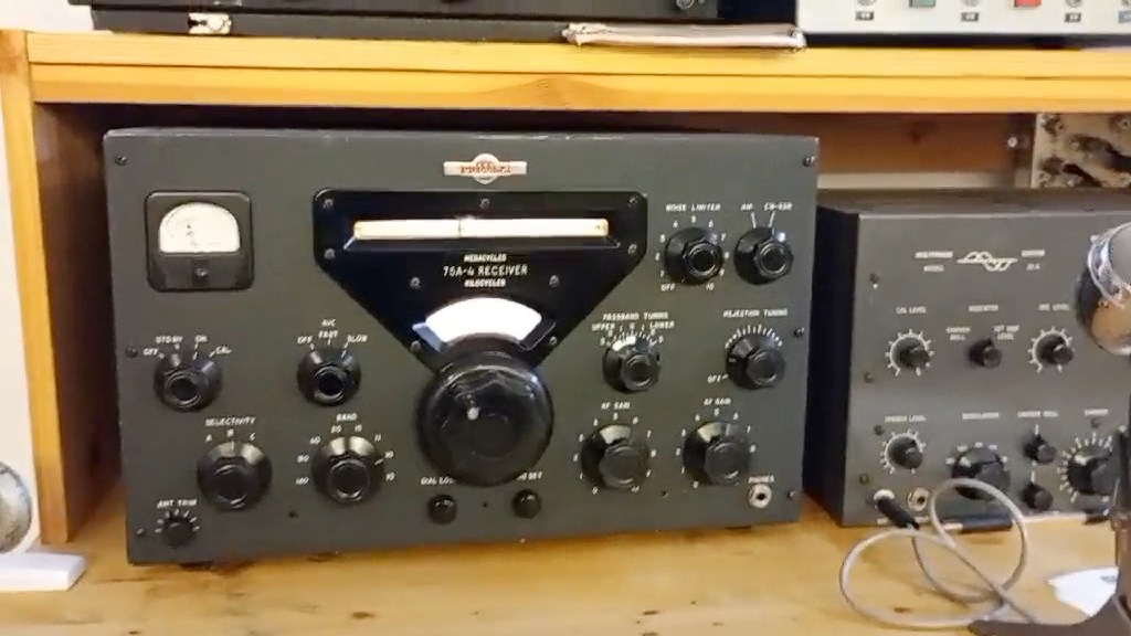 Libretto Istruzioni Originale Collins 75A-4 Per Ricevitore Ham Radio Del 1955