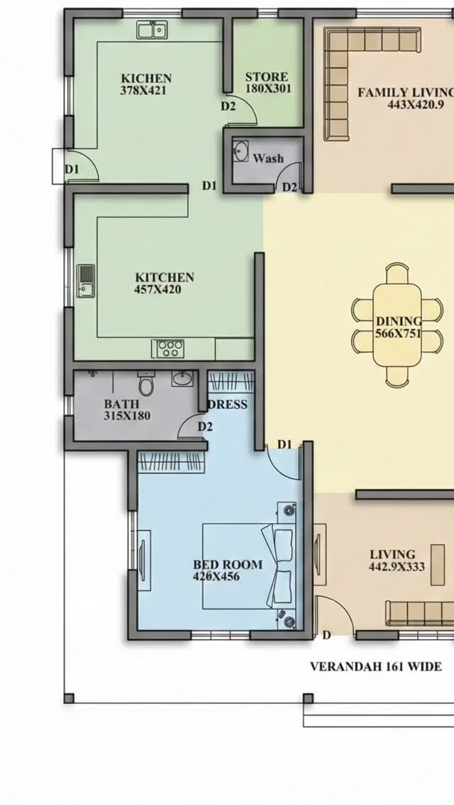 2840 Sqft | Single Floor 3BHK Dream Home 🏡 . . . Designe @nest_builders ...