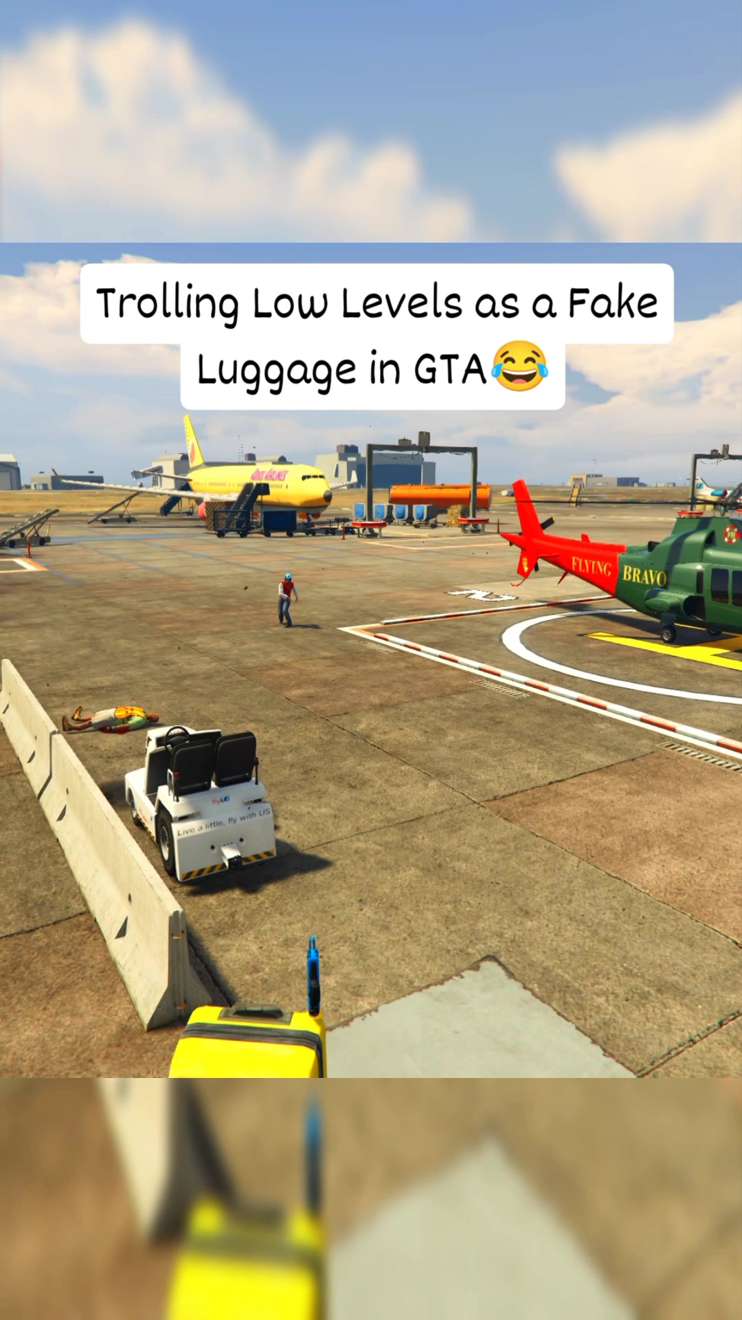 Trolling Low Levels as a Fake Luggage in GTA V 😂 #shorts #gta #gtaviral ...