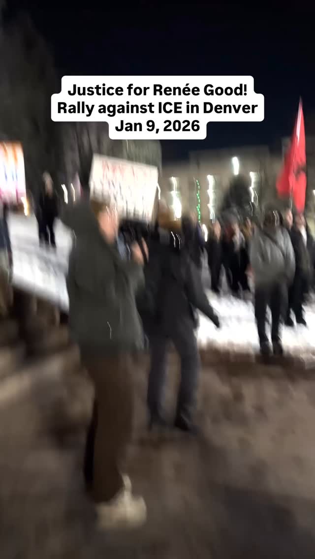Justice for Renée Good! Rally against ICE in Denver Jan, 9, 2026 ...