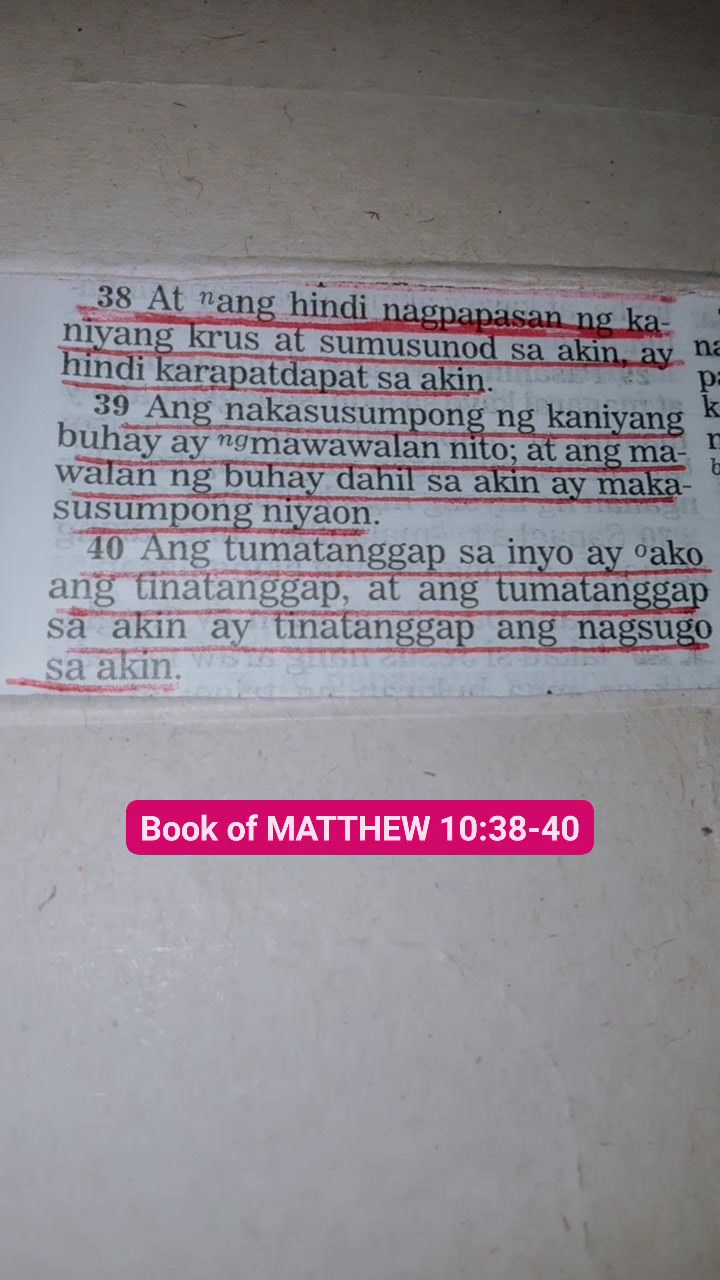 Mateo 10:38-40 #bibleverse #wordofwisdom | Only Jesus | Facebook