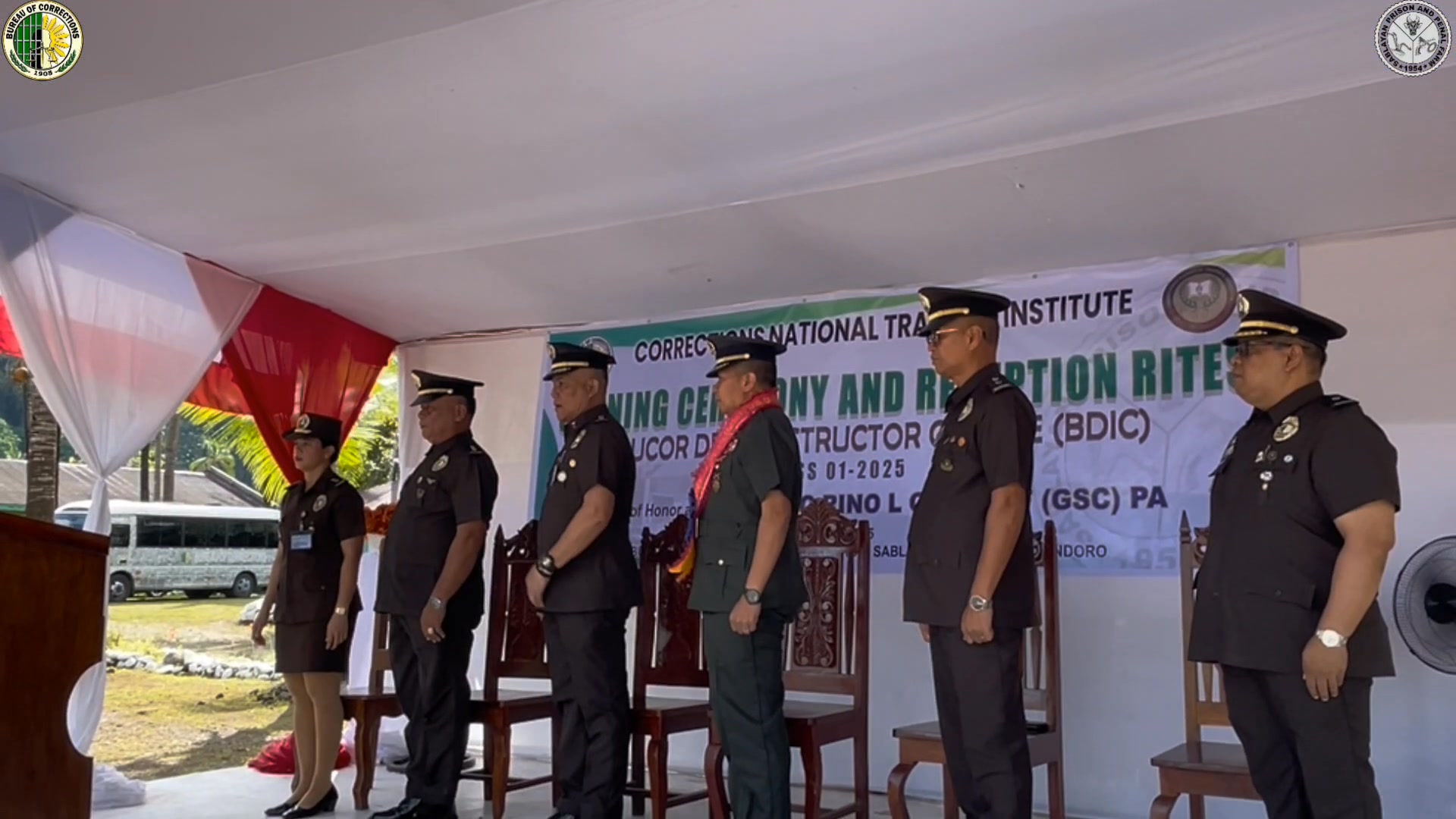 Opening Ceremony and Reception Rites of BuCor Drill Instructor Course ...