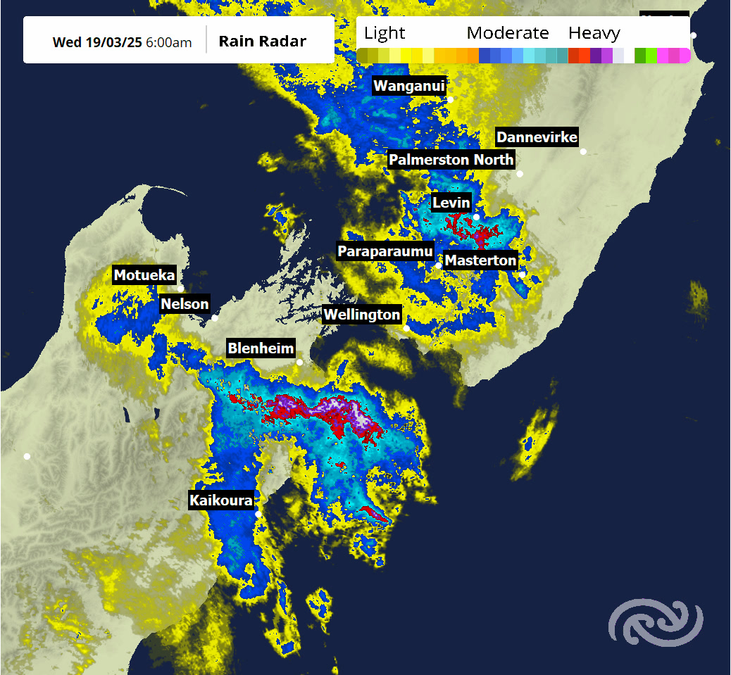 🌧️Watch out Welly! ☔ Here comes some more rain right for school drop ...