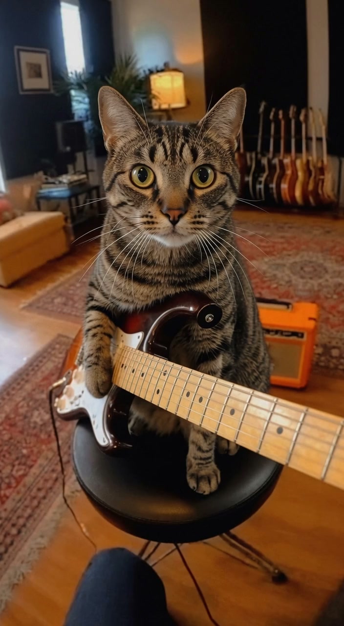 I haven't played cat guitar in years. Thought I'd see if I still