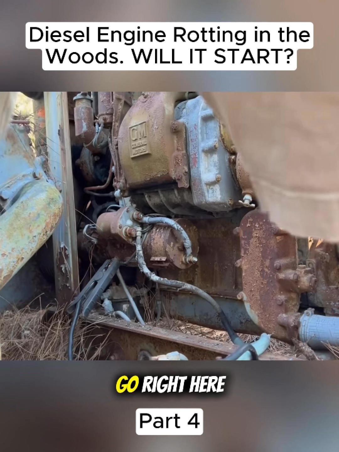 Diesel Engine Rotting in the Woods. WILL IT START? (Part 4) #rusttoroar ...