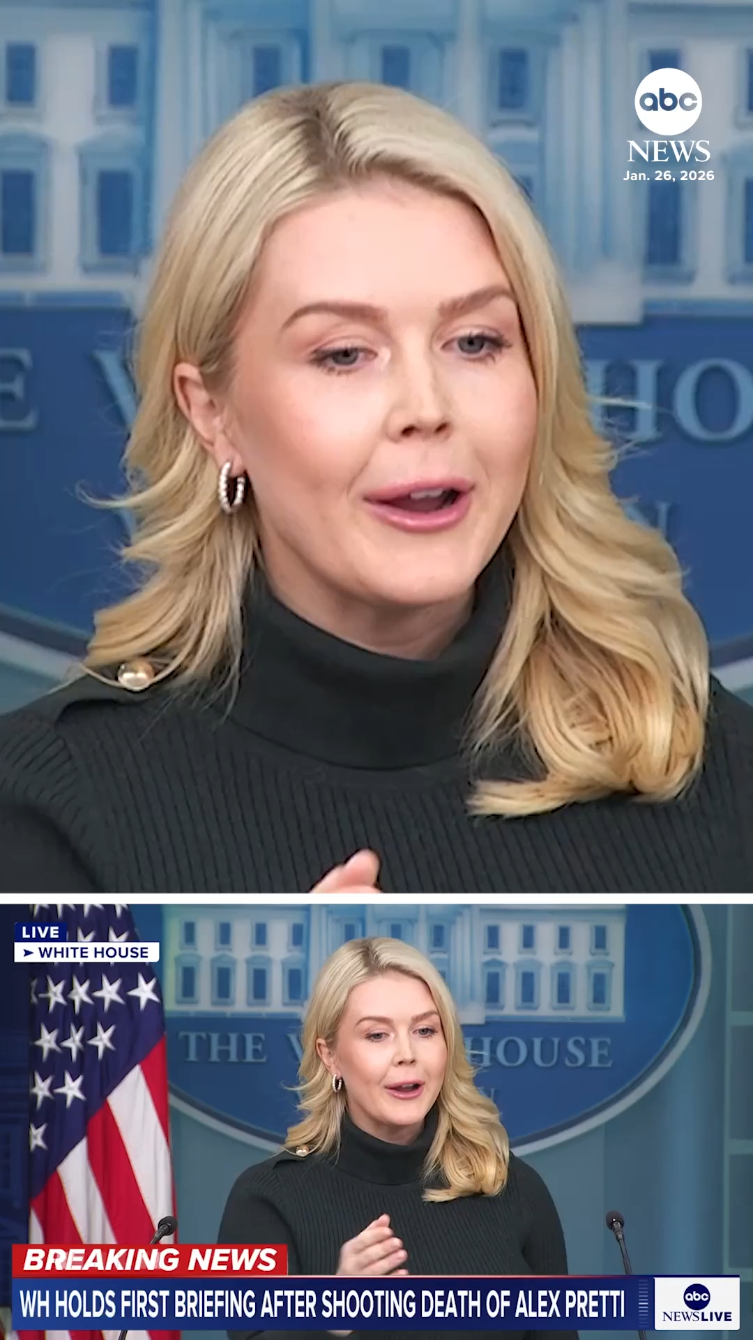 ABC News' Mary Bruce asked White House press secretary Karoline Leavitt ...