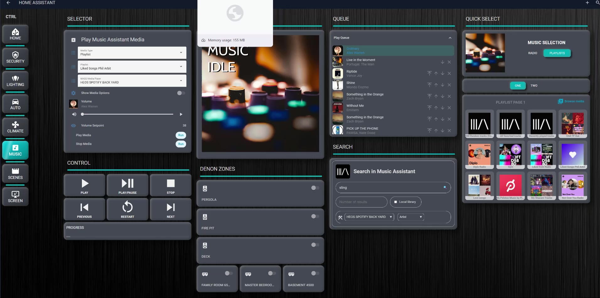 Home Assistant | MUSIC ASSISTANT DASHBOARD NOW FINAL(ish) | Facebook