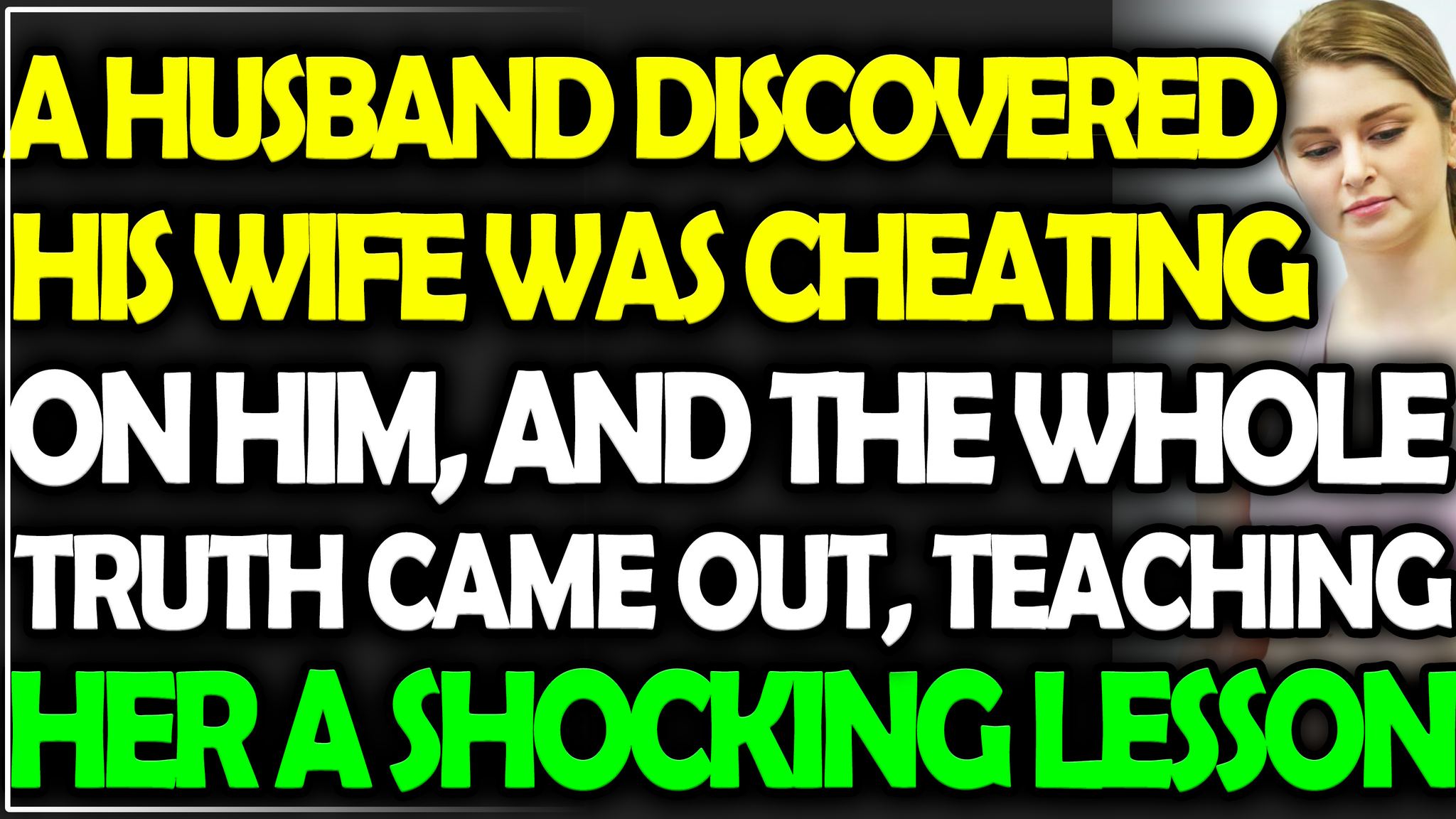 A husband discovered his wife was cheating on him, and the whole truth ...