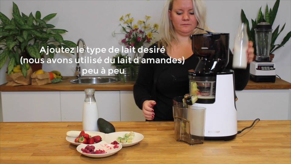 Extracteur De Jus BioChef Atlas Whole Slow Juicer - Blanc - Puissant Et Silencieux