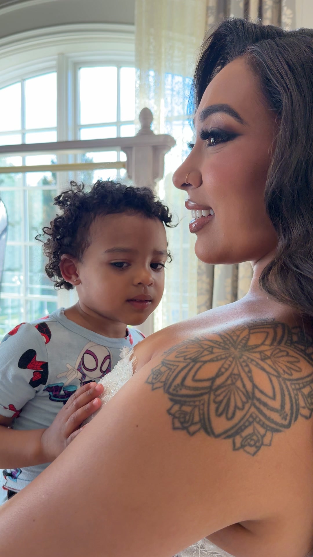 Look at how he looks at his mommy! 🥺 ️ | Riss & Quan | Facebook