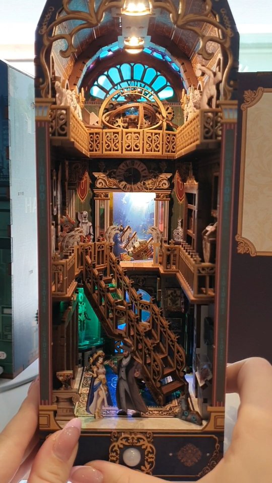 Book Nook Maison Miniature – Jardin De Serre – Kit DIY Pour Adulte Et Ado – Décoration Bibliothèque – Cadeau Original