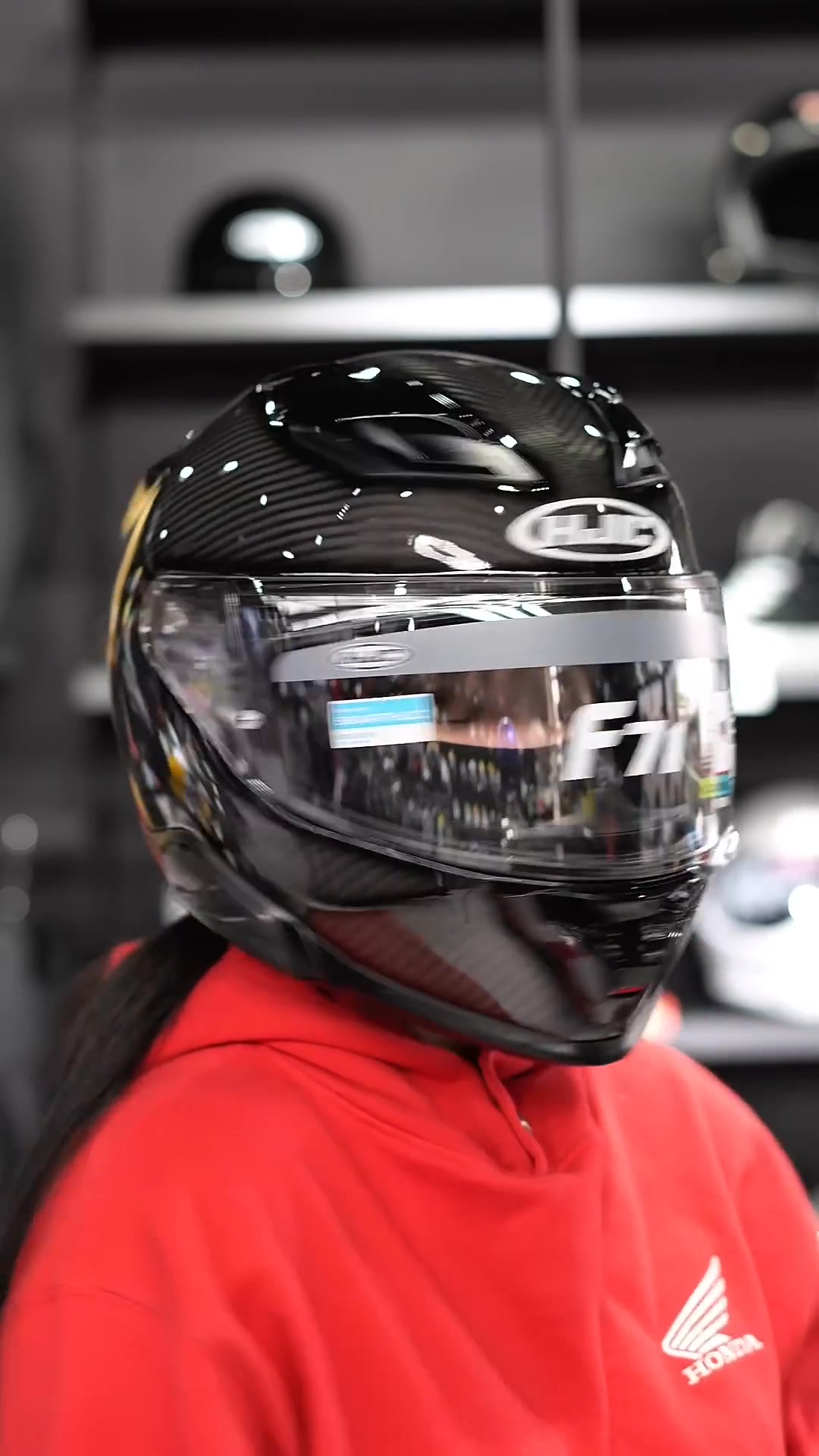 hjc flip up helmet singapore F100 Carbon Motorcycle Flip-Up Helmet with Sun Visor and Pinlock Automotive system helmet that features an advanced fiberglass composite shell offering lightweight durability and superior impact protection The HJC F71 is a
