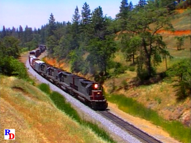 About 25 miles out of Roseville Yard, CA, eastbound trains are in full ...