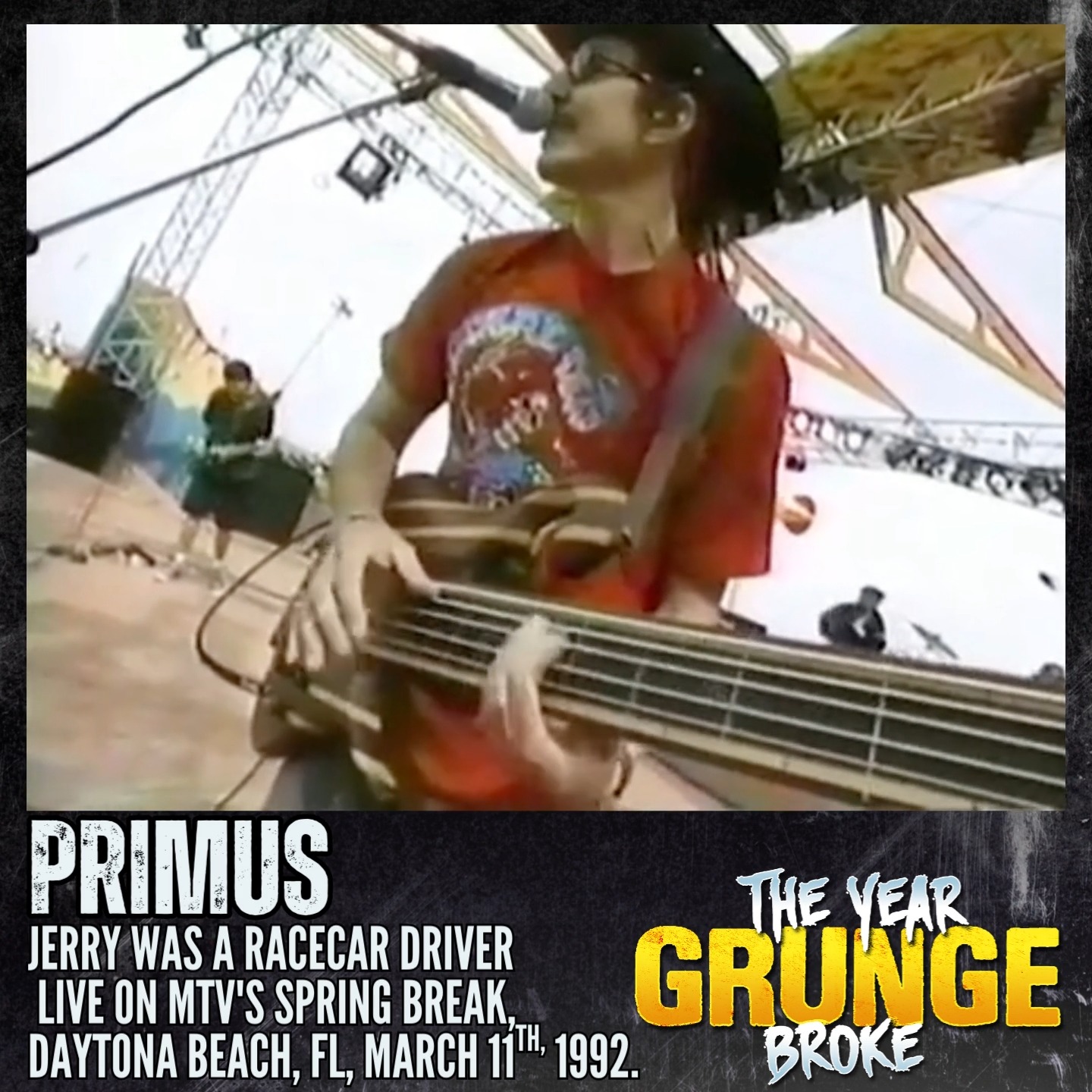 PRIMUS - Jerry Was A Racecar Driver ON THIS DAY, March 11th, 1992