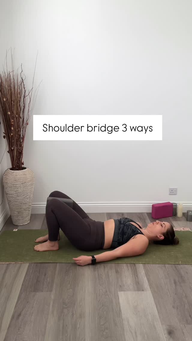 The shoulder bridge is amazing at mobilising the spine and building ...