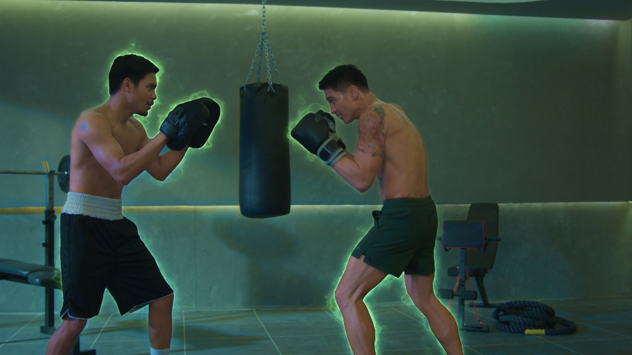 Double the star power, double the grind! 💥 Check out this exclusive look at Piolo Pascual and Eman Bacosa Pacquiao pushing their limits. 🏋️‍♂️, Whether it’s hitting the gym or staying sharp on the go, 