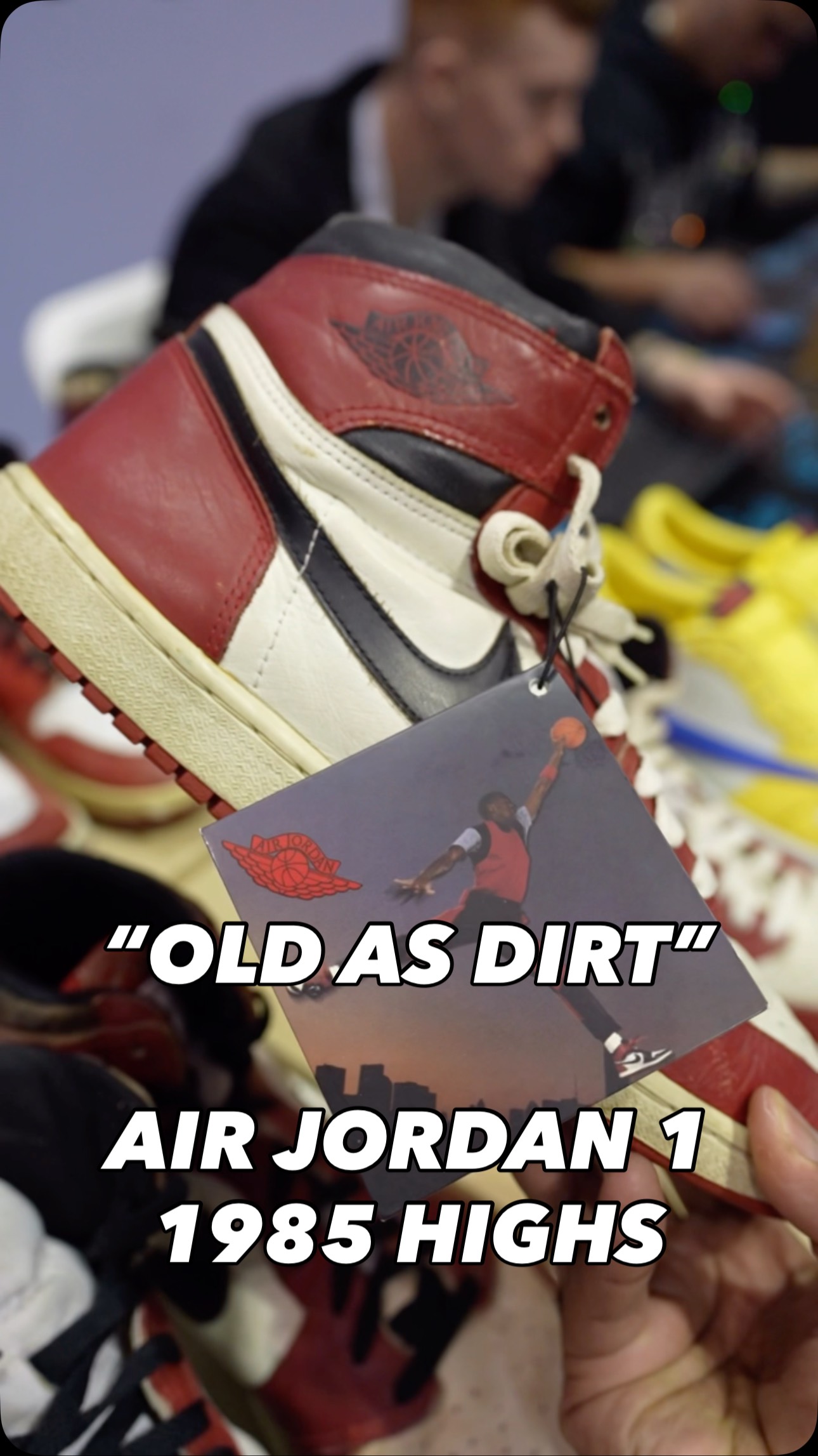 Vintage 1985 Air Jordan 1 Highs going for $2,000 | Sneaker Con
