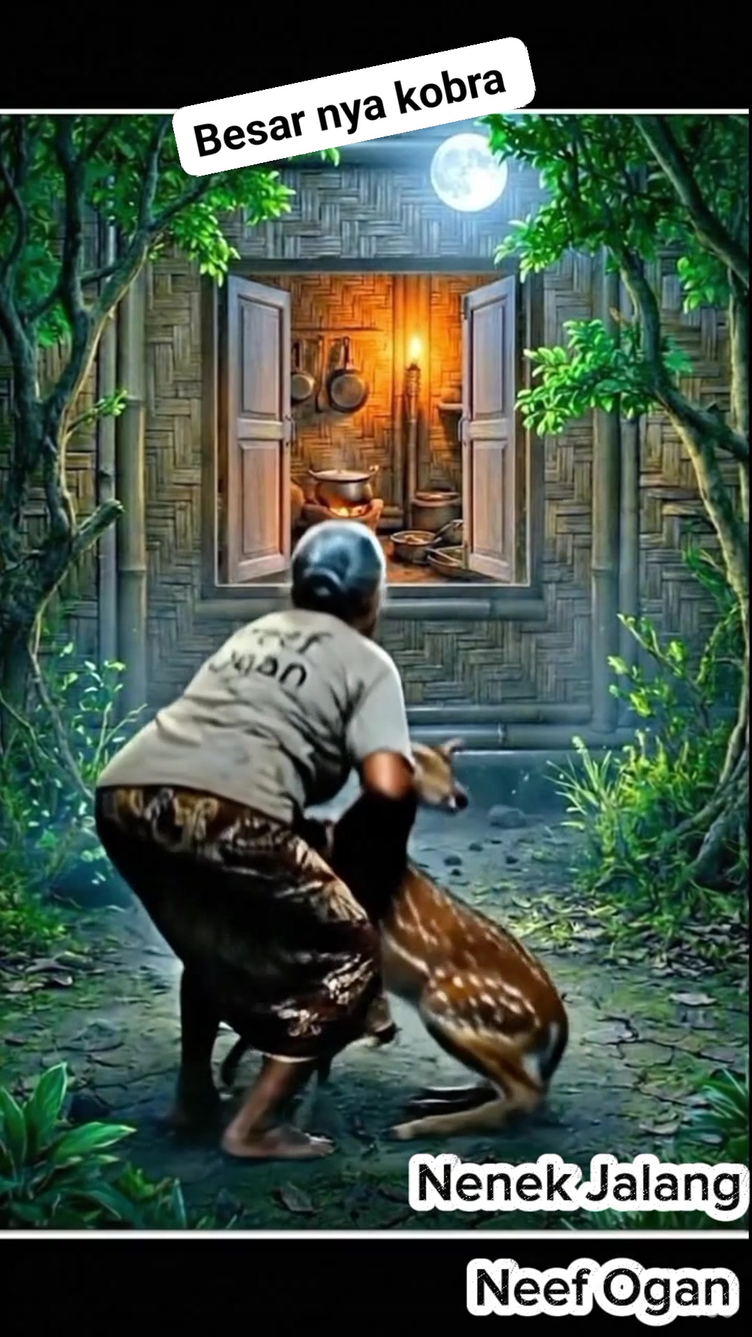 Nenek dikasih daging rusa besar Ama kobra🤭 #fbprotrending # ...