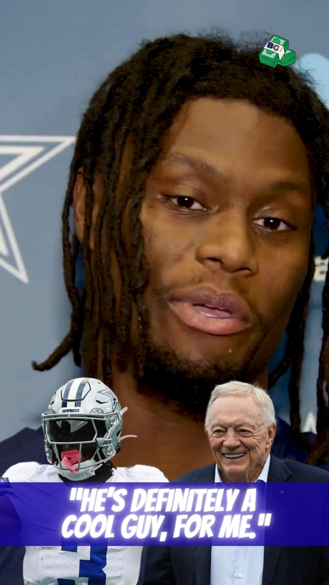 George Pickens on Jerry Jones' relationship. 🔑 | Barry Gipson