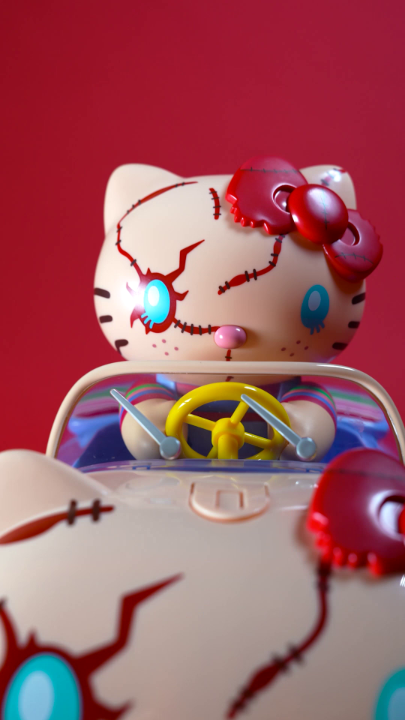 Wanna play, besties? 📍 Hello Kitty Chucky popcorn buckets