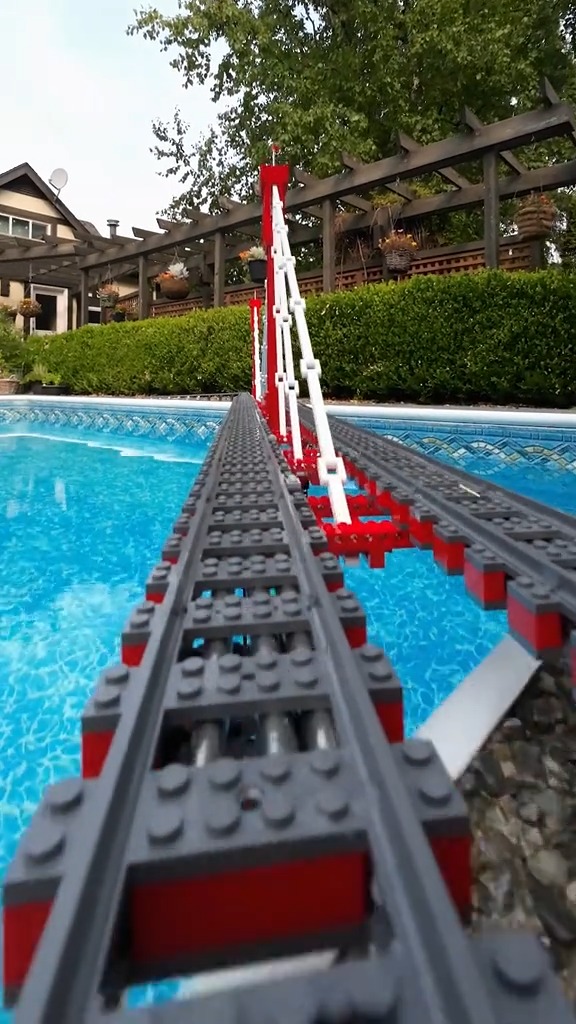 LEGO Train Pool Layout by AFOL & KFOL Bricks | Beyond the Brick | Facebook