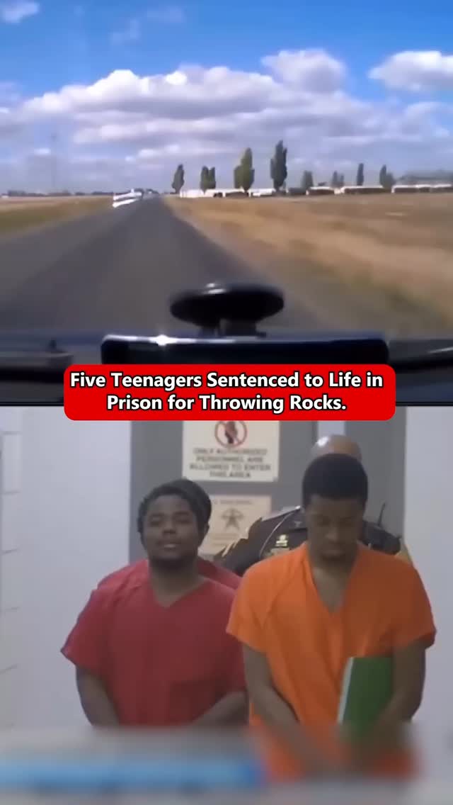 Five Teenagers Sentenced to Life in Prison for Throwing Rocks. #crime # ...