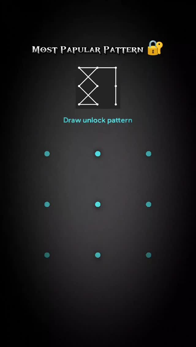 Most popular pattern lock 🔒|| . . #papular #pattern #tarending # ...