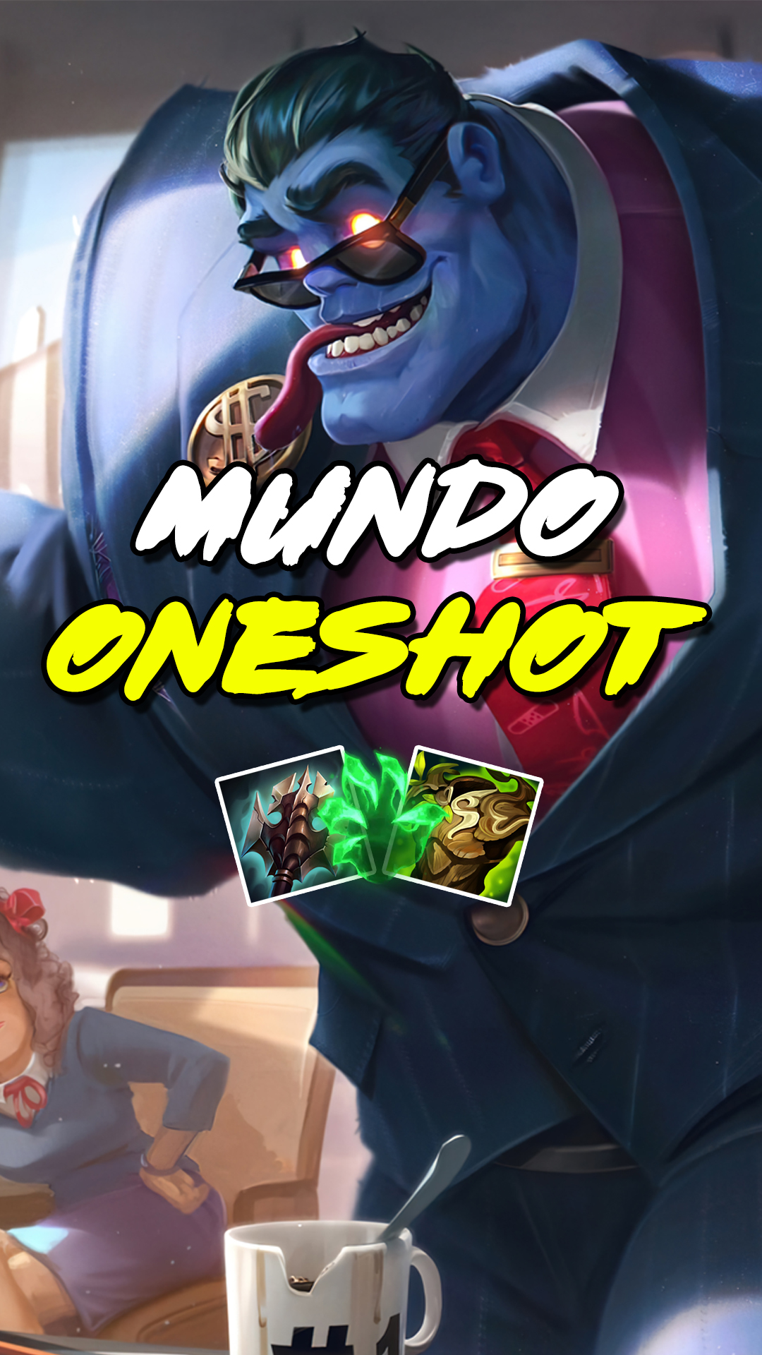 MACHINE GUN MUNDO ESTA ROTISIMO 💼☠️ #streamer #leagueoflegends #gaming ...