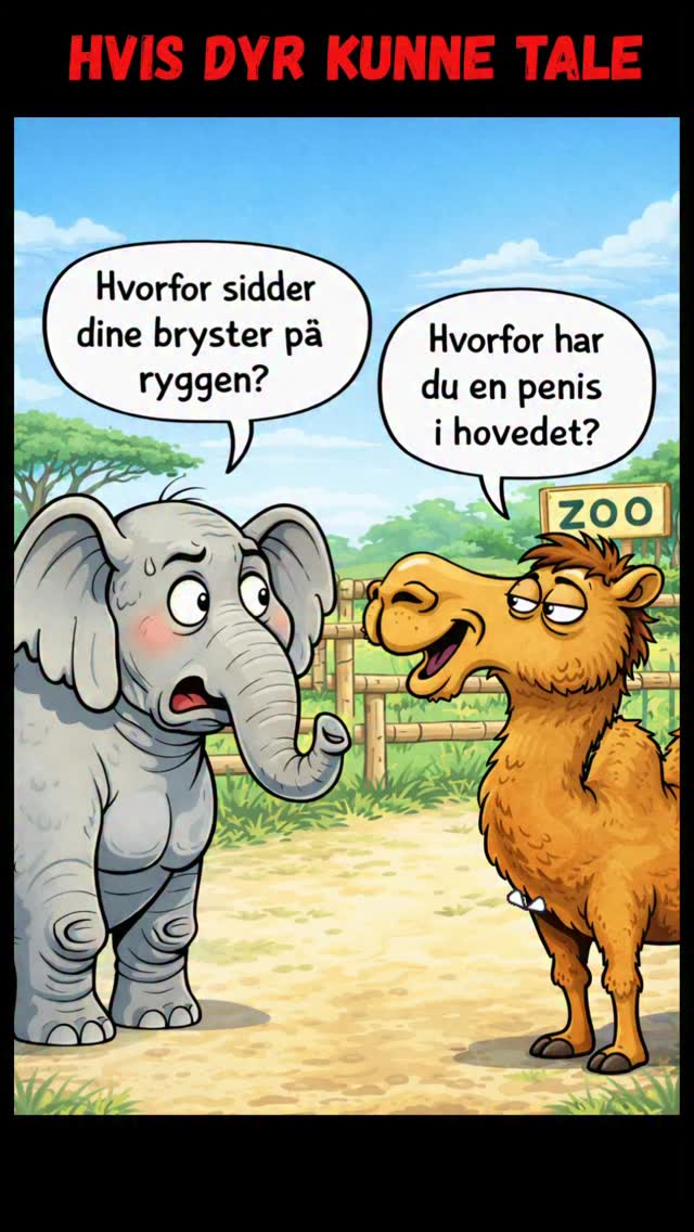 Når dyr stiller de RIGTIGE spørgsmål i zoo 🐘🐫😅 Beskrivelse: Nogle gange ...