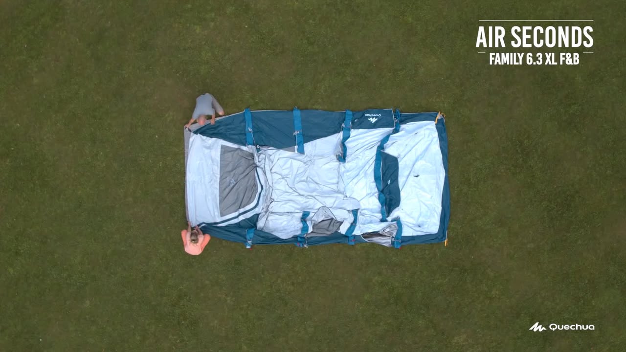テント・タープ Quechua Air Seconds family 6.3 XL Quechua Air Seconds 6.3xl Family Tent 🏕 With the possibility for