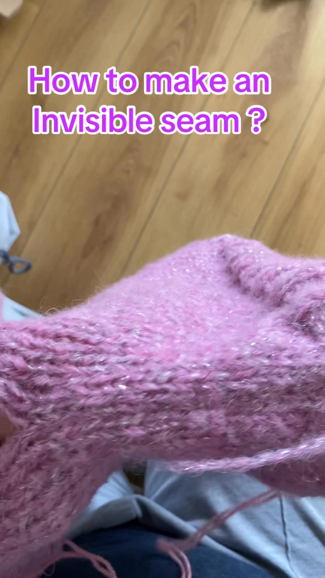 How to make an invisible seam in knitted garments #knitting_inspiration ...