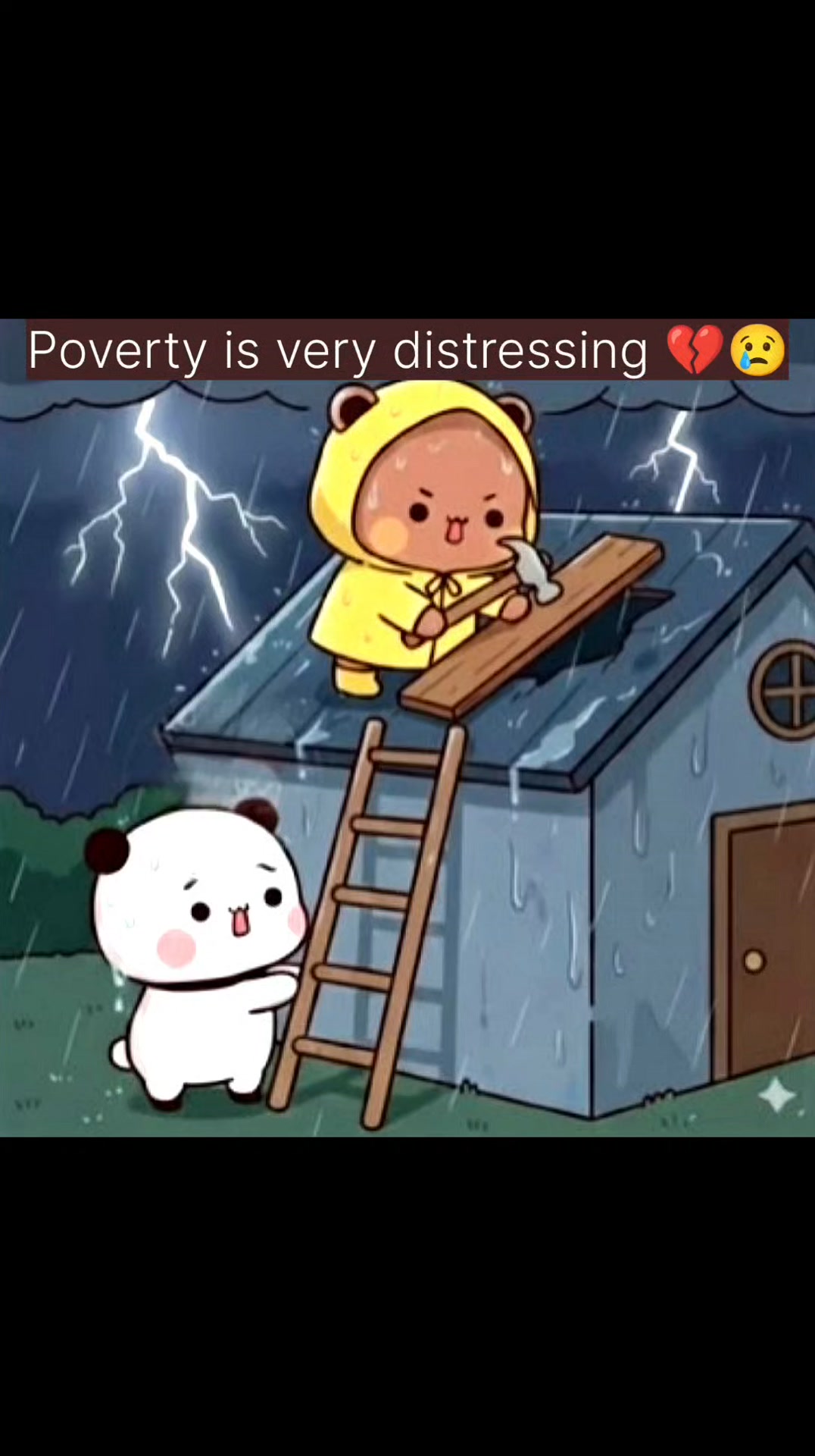 Poverty is very distressive 💔😢 @topfans #Dudu #bubu #poverty #poor #sad ...