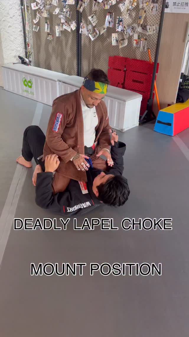 DEADLY LAPEL CHOKE from MOUNT POSITION try and let me know OSSS . . . # ...