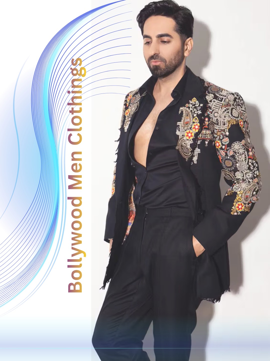 bollywood formal dress men The Great Fashion Lifestyle Clothing is now available for you. You can get any Bollywood-look like clothing stitched for your complete men's signature style may-launch-2149