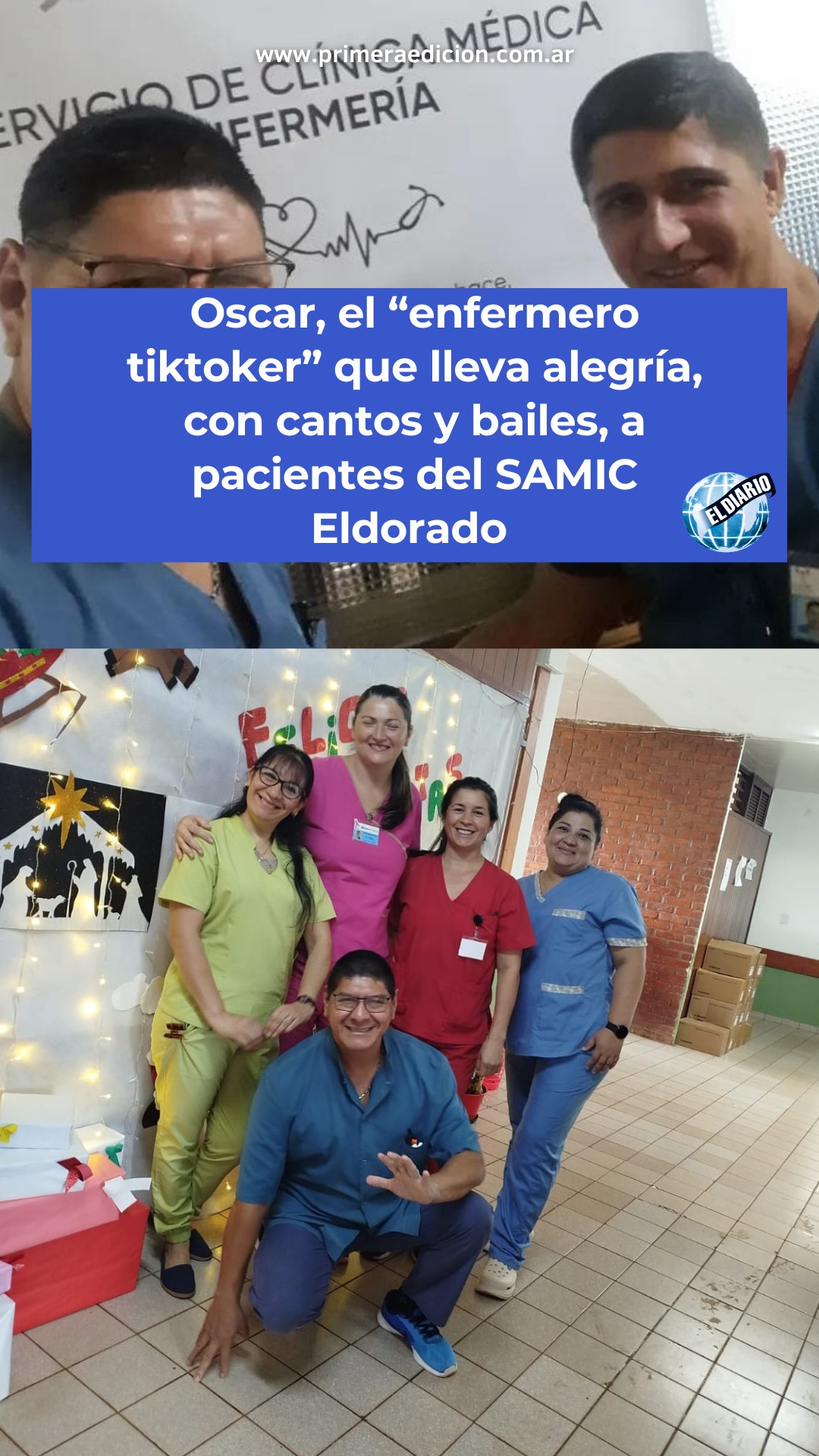 ️‍🩹OSCAR, EL “ENFERMERO TIKTOKER” QUE LLEVA ALEGRÍA A PACIENTES DEL ...