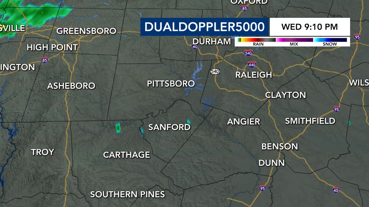 As expected, here's a new round of showers that has developed and will ...