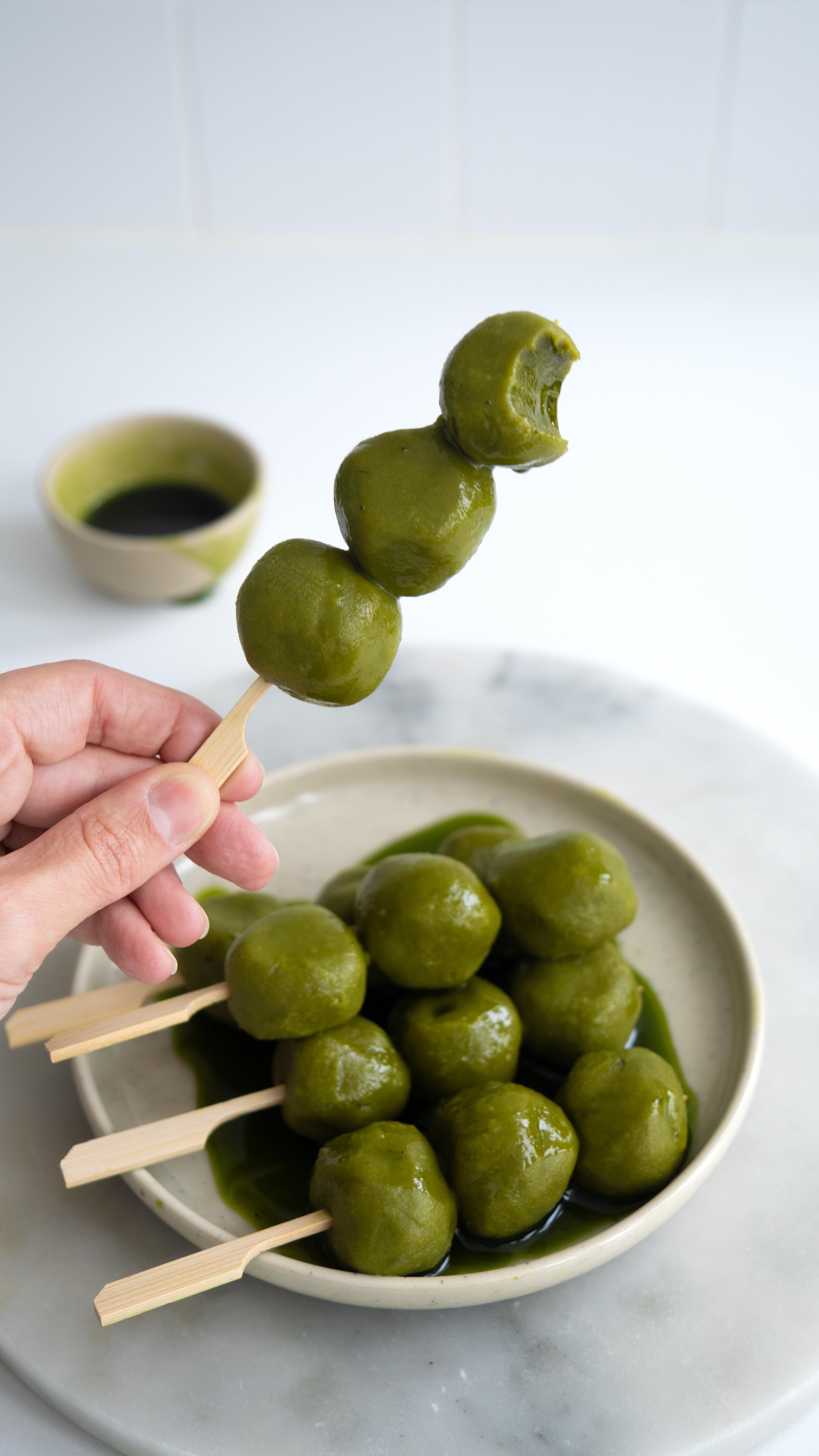 Soft, chewy, and gently sweet—these Matcha Dango are a simple and ...