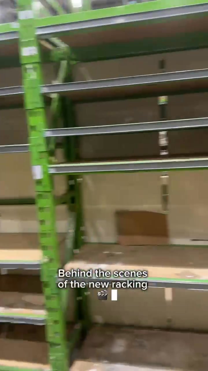 🟡 Racking Process Complete! 🟡 Our grocery racking project is all ...