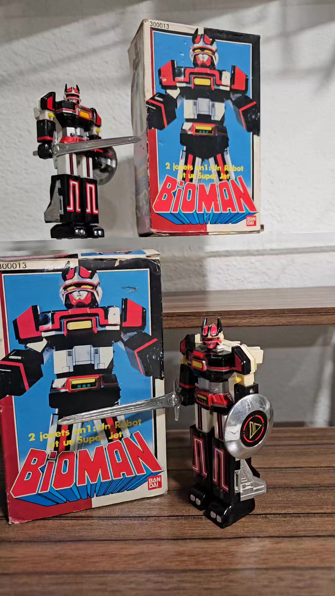Vintage Bioman Biorobo 2-in-1 transforming toy
