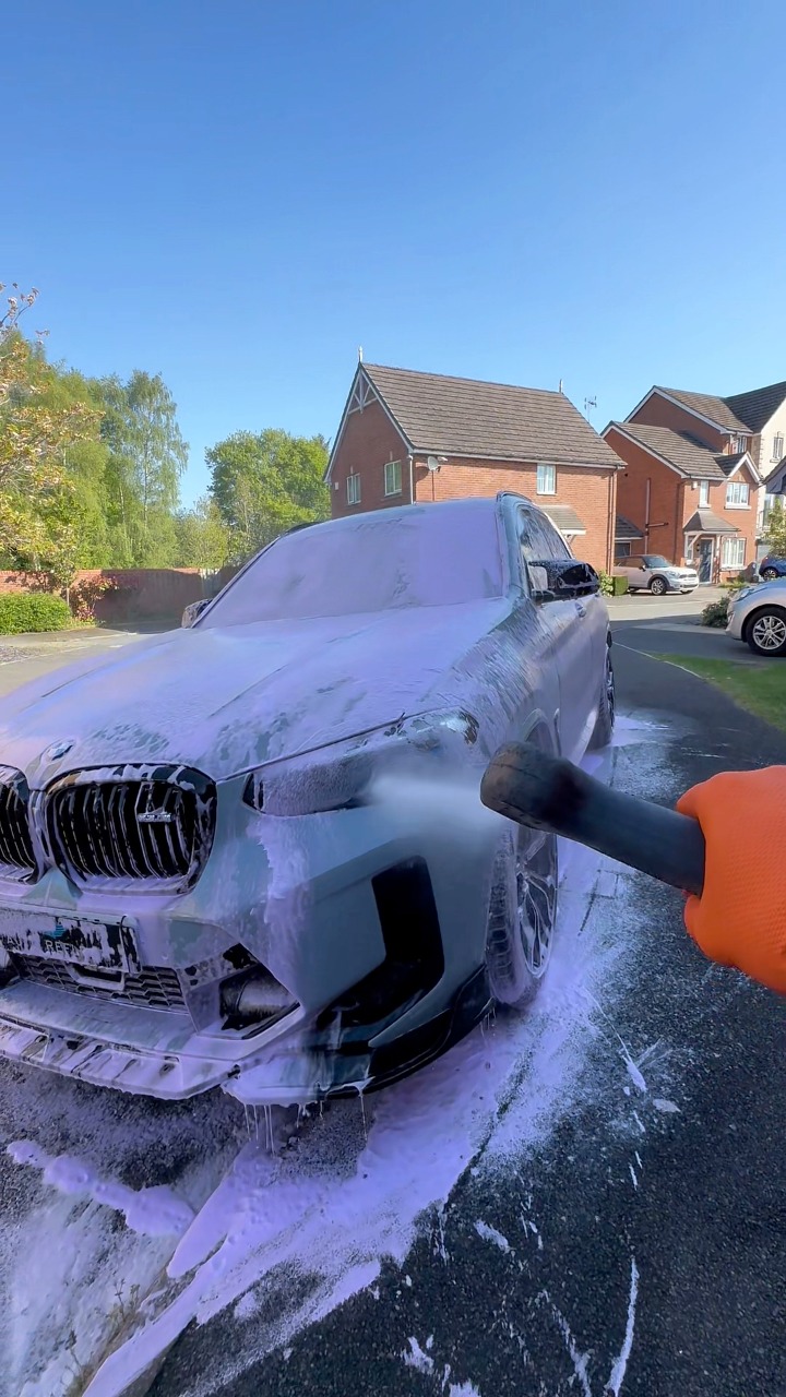 This full exterior clean was so satisfying 🤌 #satisfying #carcleaning # ...