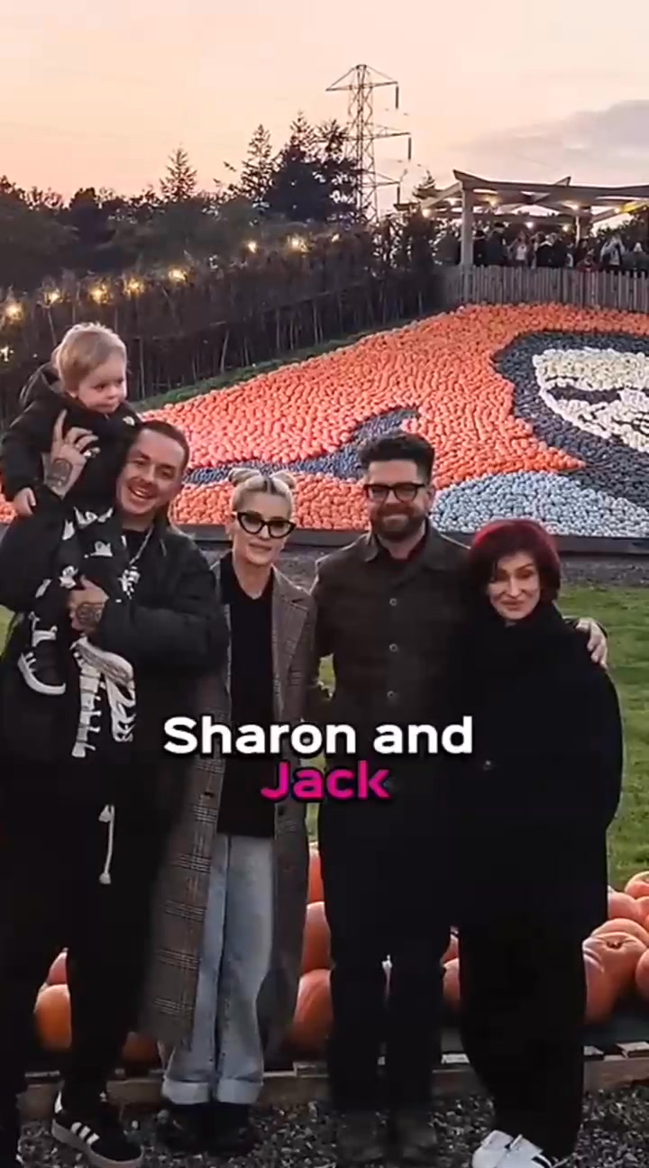 Ozzy Osbourne Honored With Giant Pumpkin Pyramid as Sharon Osbourne and ...