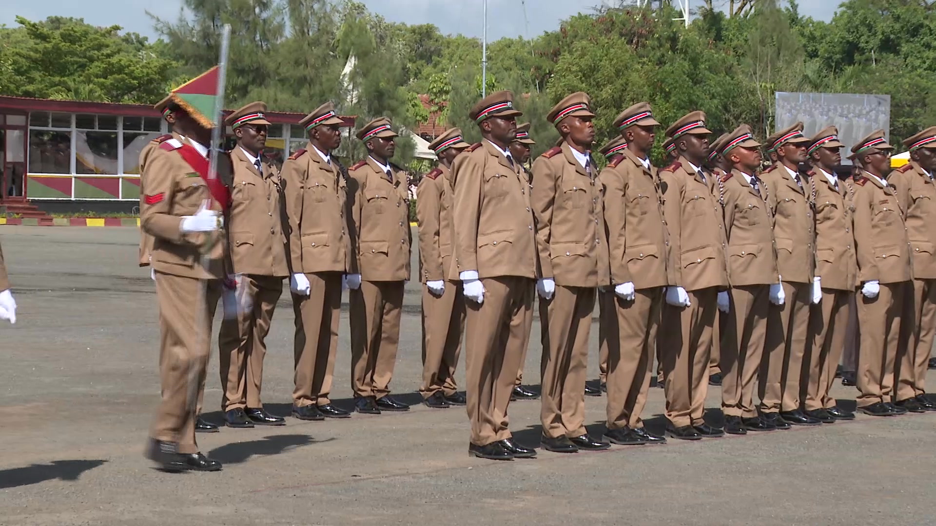 President William Ruto inspects the guard of honour during the ...